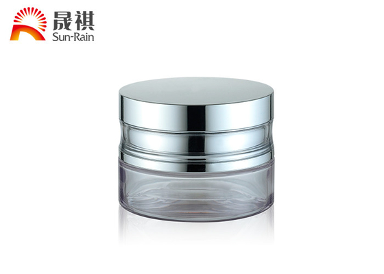 50g lọ nhựa mỹ phẩm Clear PETG Jar kem rỗng Bao bì cho kem mặt