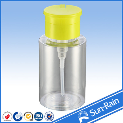 SGS china 33/410 nhựa pp sơn móng tay máy bơm với chai 180ml
