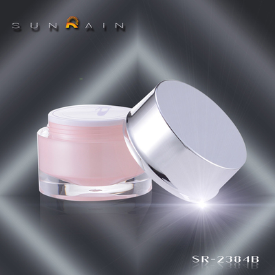 Sunrain PMMA nhựa mỹ phẩm Chum 30ml 50ML SR-2384B cho chăm sóc personnal