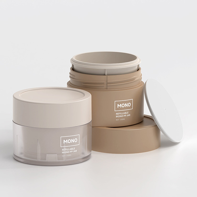 Nhựa PP kem mỹ phẩm bình nồi bình chứa 50ml 100ml 150ml 200ml