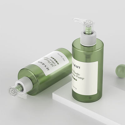 Tất cả nhựa tái chế 28/410 bơm kem nhựa PCR tùy chỉnh bơm kem trái phải