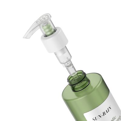Tất cả nhựa tái chế 28/410 bơm kem nhựa PCR tùy chỉnh bơm kem trái phải