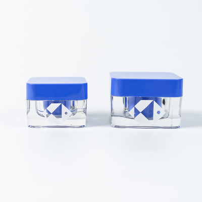 Thùng kem da mặt hình vuông 30g 50g Acrylic Square với in chuyên nghiệp