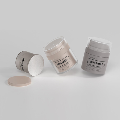 Dòng mẫu miễn phí 50ml Nạp lại bình bơm không khí cho Lotion huyết thanh nền tảng